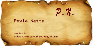 Pavle Netta névjegykártya